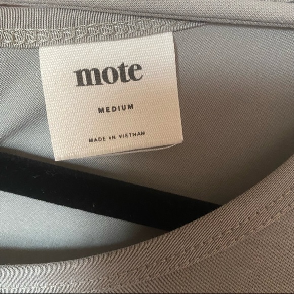 Greenish-Gray Peplum Top Short Sleeve Soft Light Fabric - Picture 12 of 12